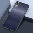 For iPhone XR Rain Silk Texture Shockproof Phone Case(Blue) - 1