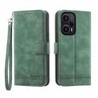 For Xiaomi Redmi Note 12 Turbo 5G/Poco F5 Dierfeng Dream Line TPU + PU Leather Phone Case(Green) - 1