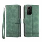 For Xiaomi Redmi Note 12S 4G Global Dierfeng Dream Line TPU + PU Leather Phone Case(Green) - 1