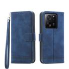 For Xiaomi 13T Dierfeng Dream Line TPU + PU Leather Phone Case(Blue) - 1