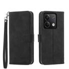 For Xiaomi Redmi Note 13 5G Dierfeng Dream Line TPU + PU Leather Phone Case(Black) - 1