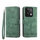 For Xiaomi Redmi Note 13 5G Dierfeng Dream Line TPU + PU Leather Phone Case(Green) - 1