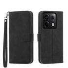 For Xiaomi Redmi Note 13 Pro 5G Dierfeng Dream Line TPU + PU Leather Phone Case(Black) - 1