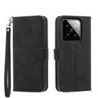 For Xiaomi 14 Dierfeng Dream Line TPU + PU Leather Phone Case(Black) - 1