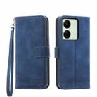 For Xiaomi Redmi 13C Dierfeng Dream Line TPU + PU Leather Phone Case(Blue) - 1