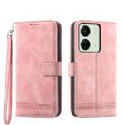 For Xiaomi Redmi 13C Dierfeng Dream Line TPU + PU Leather Phone Case(Pink) - 1