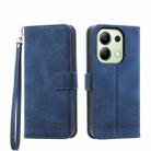 For Xiaomi Redmi Note13 4G Dierfeng Dream Line TPU + PU Leather Phone Case(Blue) - 1