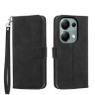 For Xiaomi Redmi Note 13 Pro 4G Dierfeng Dream Line TPU + PU Leather Phone Case(Black) - 1