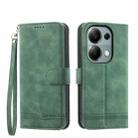 For Xiaomi Redmi Note 13 Pro 4G Dierfeng Dream Line TPU + PU Leather Phone Case(Green) - 1