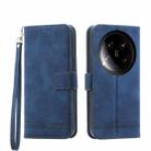 For Xiaomi 14 Ultra Dierfeng Dream Line TPU + PU Leather Phone Case(Blue) - 1