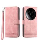 For Xiaomi 14 Ultra Dierfeng Dream Line TPU + PU Leather Phone Case(Pink) - 1