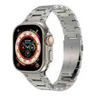 Double Rows Metal Watch Band For Apple Watch 3 38mm(Titanium) - 1