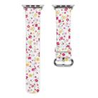 For Apple Watch Series 7 45mm / 6 & SE & 5 & 4 44mm / 3 & 2 & 1 42mm Floral Leather Watchband(F5) - 2