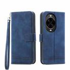 For Huawei nova 14 Pro Dierfeng Dream Line TPU Hybrid PU Leather Phone Case(Blue) - 1