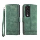 For Honor 90 Pro 5G Dierfeng Dream Line TPU + PU Leather Phone Case(Green) - 1