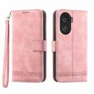 For Honor X40i 5G / Play7T Pro Dierfeng Dream Line TPU + PU Leather Phone Case(Pink) - 1