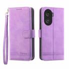 For Honor X40i 5G / Play7T Pro Dierfeng Dream Line TPU + PU Leather Phone Case(Purple) - 1