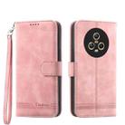 For Honor Magic5 Dierfeng Dream Line TPU + PU Leather Phone Case(Pink) - 1