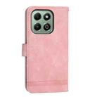 For Honor X6b Dierfeng Dream Line TPU + PU Leather Phone Case(Pink) - 3