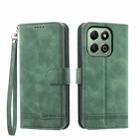 For Honor X6b Dierfeng Dream Line TPU + PU Leather Phone Case(Green) - 1