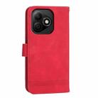 For Honor X60i Dierfeng Dream Line TPU + PU Leather Phone Case(Red) - 3