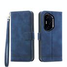 For Honor 300 Pro / 300 Ultra Dierfeng Dream Line TPU Hybrid PU Leather Phone Case(Blue) - 1