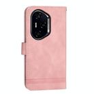 For Honor 300 Pro / 300 Ultra Dierfeng Dream Line TPU Hybrid PU Leather Phone Case(Pink) - 3