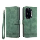 For Honor 300 Pro / 300 Ultra Dierfeng Dream Line TPU Hybrid PU Leather Phone Case(Green) - 1