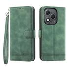 For Honor 400 Lite Dierfeng Dream Line TPU Hybrid PU Leather Phone Case(Green) - 1