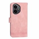 For Honor 400 Global 156.5mm Dierfeng Dream Line TPU Hybrid PU Leather Phone Case(Pink) - 3
