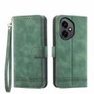 For Honor 400 Global 156.5mm Dierfeng Dream Line TPU Hybrid PU Leather Phone Case(Green) - 1
