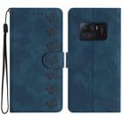 For Xiaomi Mi 11 Ultra Seven Butterflies Embossed Leather Phone Case(Blue) - 1