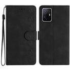 For Xiaomi 11T / 11T Pro Seven Butterflies Embossed Leather Phone Case(Black) - 1