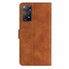 For Xiaomi Redmi Note 11 Pro 5G Global Seven Butterflies Embossed Leather Phone Case(Brown) - 3