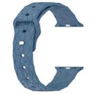 Football Texture Silicone Watch Band For Apple Watch Ultra 49mm(Blue) - 2
