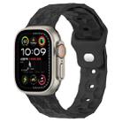 Football Texture Silicone Watch Band For Apple Watch Ultra 49mm(Dark Grey) - 1