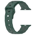 Football Texture Silicone Watch Band For Apple Watch Ultra 49mm(Pine Green) - 3