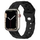 Football Texture Silicone Watch Band For Apple Watch 7 45mm(Black) - 1