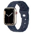 Football Texture Silicone Watch Band For Apple Watch SE 40mm(Midnight Blue) - 1