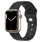 Football Texture Silicone Watch Band For Apple Watch 3 42mm(Dark Grey) - 1