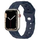Football Texture Silicone Watch Band For Apple Watch 42mm(Midnight Blue) - 1