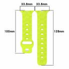 Football Texture Silicone Watch Band For Apple Watch SE 2023 44mm(Yellow) - 1