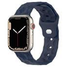 Football Texture Silicone Watch Band For Apple Watch SE 2023 40mm(Midnight Blue) - 1