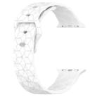 Football Texture Silicone Watch Band For Apple Watch Ultra 2 49mm(White) - 2