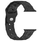 Football Texture Silicone Watch Band For Apple Watch Ultra 2 49mm(Dark Grey) - 2