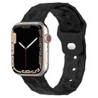 Football Texture Silicone Watch Band For Apple Watch 9 41mm(Black) - 1