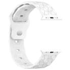 Football Texture Silicone Watch Band For Apple Watch Series 10 42mm(White) - 3