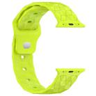 Football Texture Silicone Watch Band For Apple Watch Series 10 42mm(Limes Green) - 2