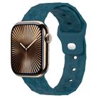 Football Texture Silicone Watch Band For Apple Watch Series 10 42mm(Dark Blue) - 1