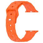 Football Texture Silicone Watch Band For Apple Watch Series 10 46mm(Orange) - 2